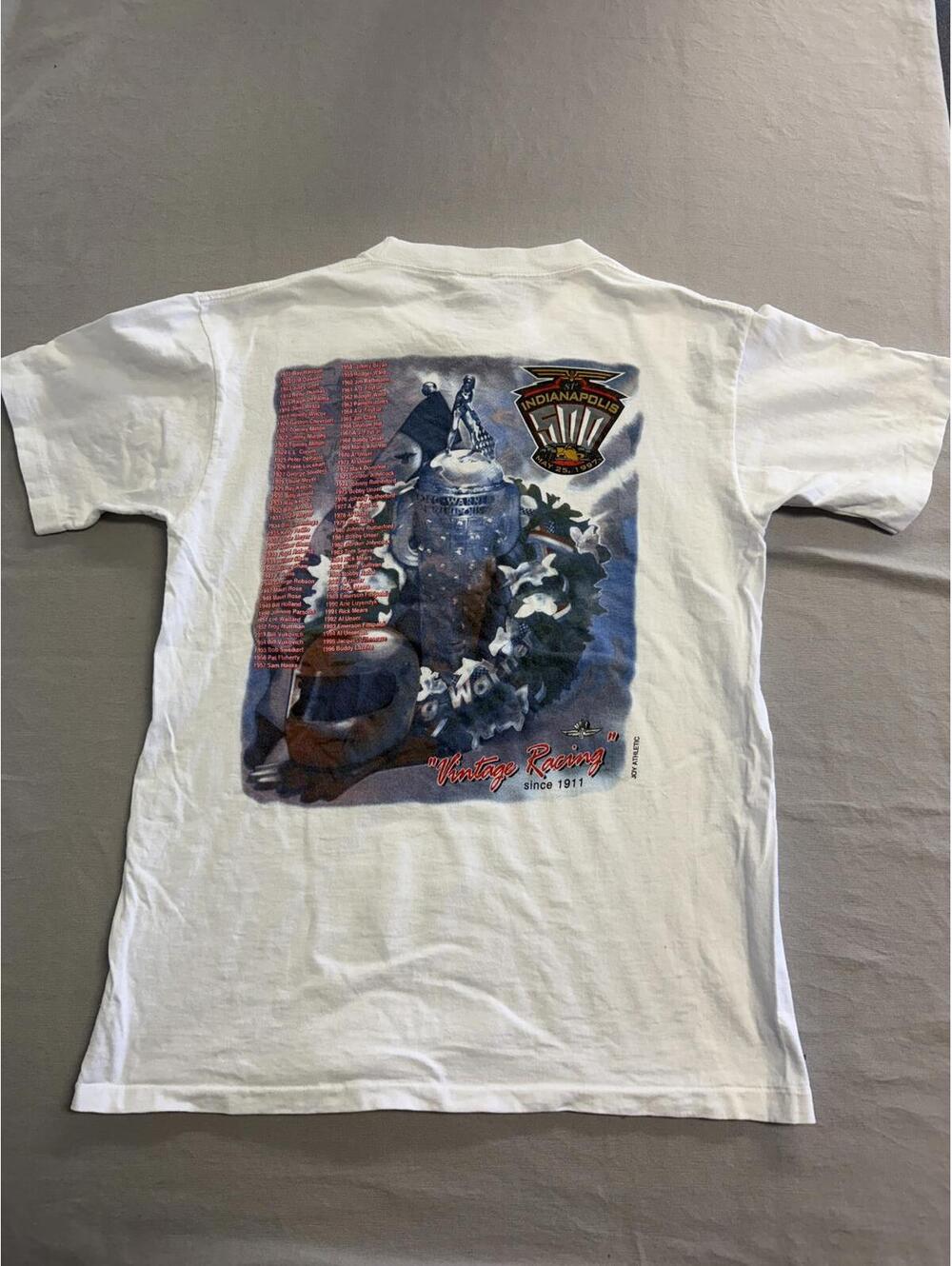 Vintage Indianapolis 500 T-shirt 1997 List of Winners - M